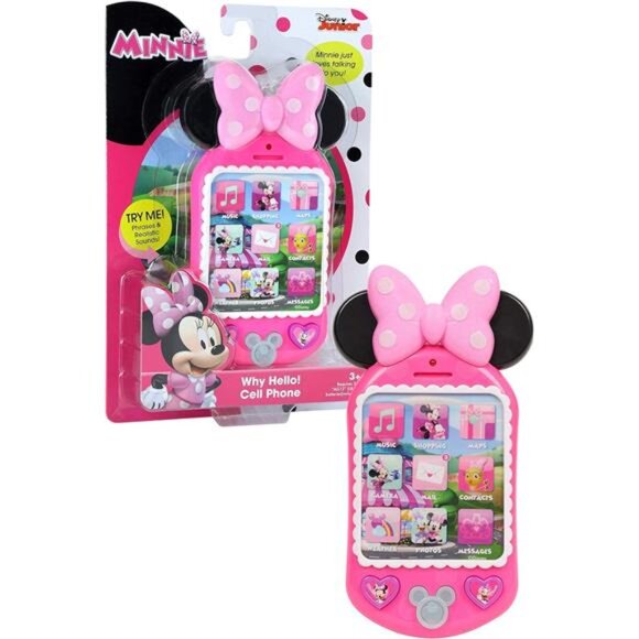 Disney Junior Minnie Bow-Tique Why Hello Pretend Play Cell Phone, Lights and - Picture 5 of 7
